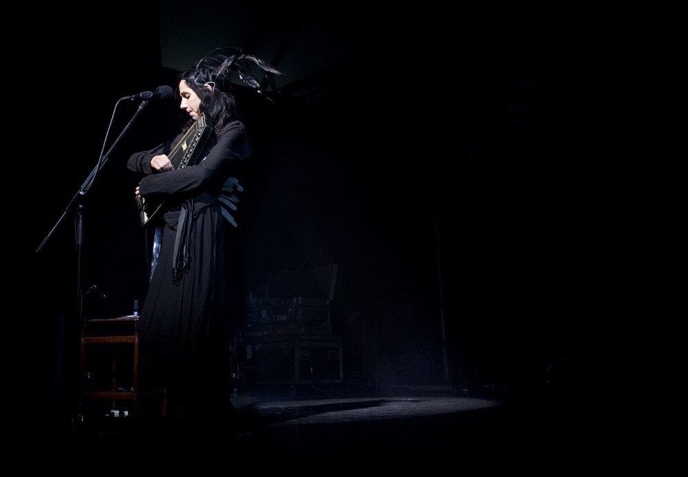 PJ Harvey on stage